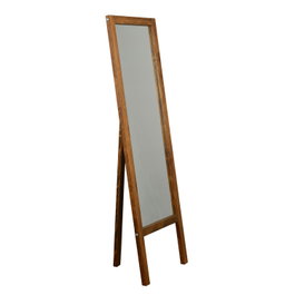 Hanah Home A43 Espejo Cheval de Madera Maciza de Pino, Nogal, 55x170 cm